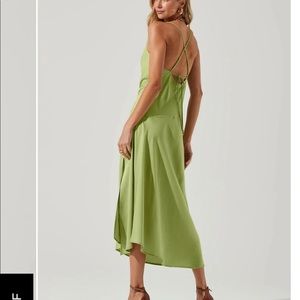 Astr The Label GAIA MIDI DRESS - Spring Green Colorway- Size Small